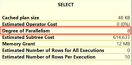 Multi-threaded plan execution - DOP